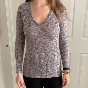 American Eagle Purple Heather Comfy Long Sleeve